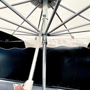 parasol de marché télecopique